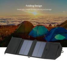 Carregador de painel solar dobrável, 7w, 5v, portátil, portátil, entrada usb, carregador de bateria para celular, iphone 2024 - compre barato