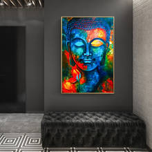 Full Square/Round Diamond Painting 5d Abstract Buddha Face DIY Diamond Embroidery Cross Stitch Religious Portrait Home Decor 2024 - buy cheap