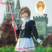 New Cardcaptor Sakura Clearcard Cosplay Costume Kinomoto Sakura Tomoyo Daidoji Cosplay Costume School Uniform Cosplay and wigs 2024 - buy cheap