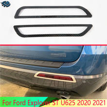 For Ford Explorer ST U625 2020 2021 Carbon Fiber Style Rear Reflector Fog Light Lamp Cover Trim Bezel Frame Styling Garnish 2024 - buy cheap