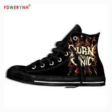 Men Walking Shoes High Top Canvas Shoes Cynic Band Most Influential Metal Bands Of All Time Lightweight Breathable Shoes 2024 - buy cheap