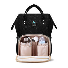 Disney-Bolsa de pañales para mamá, mochila con calefacción para biberón USB, bolsa de pañales para madre de maternidad, bolsa húmeda, Mickey Mouse con gancho 2024 - compra barato