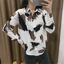 ZXQJ Vintage-Blusa de manga larga con botones para mujer, camisa de manga larga a la moda, 2021 2024 - compra barato