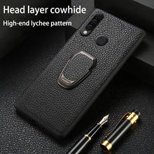 Phone Case For Huawei Nova 3 3i 3e 4e 5T 6 se 7i P Smatr 2019 P10 Cowhide Litchi Texture With Bracket Genuine Leather Cover 2024 - buy cheap