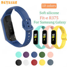 Pulseira de silicone para samsung galaxy fit-e r375, pulseira de silicone macia para substituição de relógio samsung galaxy fit-e r375, acessórios de pulseira duráveis esportivos 2024 - compre barato