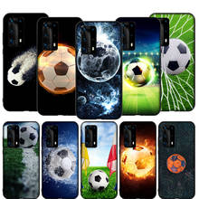 T72 Soccer Ball Burning Fire Case for Huawei P9 P10 P20 P30 P40 Y6 Y7 Y9 Lite Pro Max Prime Mini 2019 2024 - buy cheap