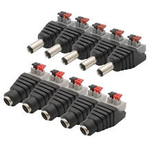 10Pcs DC Power Connector 5.5 * 2.1mm Female Male Jack Plug Adapter Connectors For LED Strip Lighting CCTV Camera 2024 - buy cheap