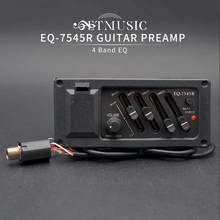 4 Band Guitar EQ-7545R Equalizer Acoustic Guitar Preamp Amplifier  Pickup 6.5MM Output 2024 - buy cheap