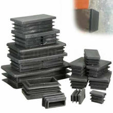 2pcs Black Plastic Blanking End Caps Rectangular Pipe Tube Cap Insert Plugs Bung For Furniture Tables Chairs Protector 2024 - buy cheap