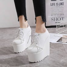 2022 spring and autumn  new 16CM wedge with women's boots increased DJ short non-slip boots 2024 - buy cheap