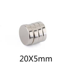 3/5/10pcs Powerful Magnetic Rare Earth Neodymium Magnets 20mmx5mm Super Strong disc Magnet  20x5mm strong magnet 20*5 mm 2024 - buy cheap