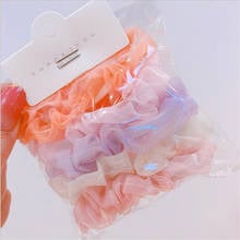 5pcs Flower Fabric Scrunchie Women Elastic Hair Rubber Bands Accessories For Girls Tie Hair Rope Ring Holder Headdress Headwear 2024 - buy cheap