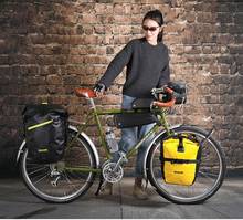 Rinowalk bolsa de bicicleta impermeável, 2 peças, 20l, multifuncional, mtb, bicicleta de estrada, bolsa de ombro, mochila de viagem para ciclismo 2024 - compre barato