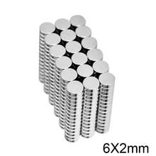 50~1000pcs 6x2 mm Mini Small circular Magnets strong 6mmx2mm Fridge N35 Neodymium Magnet Disc 6x2mm Permanent NdFeB Magnets 6*2 2024 - buy cheap