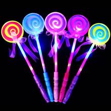 LED Lollipop Stick Les Light up Flashing Fairy Magic Wand Princess Lollipop Stick Girl Xmas Gift For Glowing Party Supplies 2024 - buy cheap