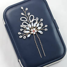 Pearl Cheaper Tiara Hairpins For Wedding Hair Accessories Crystal Hair Clips Women Hair Jewelry Drop Shipping Handmade Flower 2024 - buy cheap