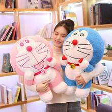 Anime Stand By Me Doraemon Plush Toy High Quality Cute Couples Cat Doll Soft Stuffed Animal Pillow For Girl Valentine's Day Gift 2024 - buy cheap