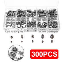 300pcs/set  Stainless Steel Head Socket Hex Grub Screw Assortment Cup Point Set Metric Standard headless Hex Socket Set 2024 - buy cheap