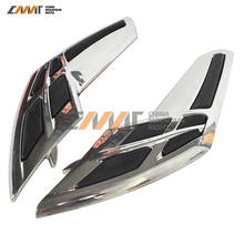 Chrome 2 pçs carenagem tanque guarnição abs caixa de plástico para honda goldwing gl1800 2001-2011 2024 - compre barato