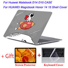 2021 Laptop Case For Huawei Matebook D14 D 15 15.6 printing pattern Shell Cover Laptop bag For HUAWEI Honor Magicbook 14 15 Case 2024 - buy cheap