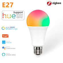 ZigBee 3.0 Tuya Smart Led Lamp Bulb Light E27 220V 110V RGB+W+C Works With Smartthings Alexa Echo Hub Google Home Wholesale 2024 - buy cheap