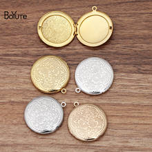 BoYuTe (10 Pieces/Lot) 31*6MM Round Shaped Metal Brass Lockets Diy Floating Photo Locket Pendant Charms 2024 - buy cheap