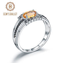 GEM'S BALLET-anillo de compromiso de Plata de Ley 925 con gema ciática, joyería fina, estilo antiguo, 0,81 CT 2024 - compra barato