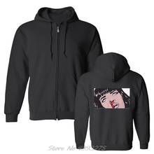 Movie Mia Wallace Pulp Fiction hoodies Quentin Tarantino Harajuku Unisex Fleece zipper Sweatshirts Men jacket 2024 - buy cheap