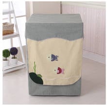 SRYSJS  Cotton And Linen Waterproof Cover for Washing Machine Sunscreen Dustproof  Washer Home Drum Protective Cover 2024 - buy cheap
