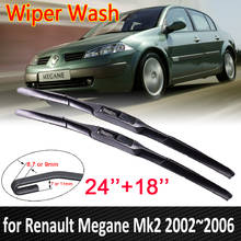 Limpiaparabrisas delantero para coche, escobilla limpiaparabrisas, accesorios para Renault Megane Mk2 2002 ~ 2006 2003 2004 2005 2024 - compra barato