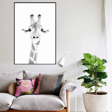 África animal pintura da lona moderna parede fotos da arte para sala de leitura zebra girafa decoração casa cartaz sem moldura cuadros 2024 - compre barato