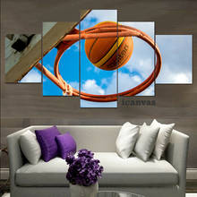 Playing Basketball Score Sport 5 pcs HD Modern Home Wall Decor Canvas Picture Art HD Print Painting On Canvas for Living Room 2024 - buy cheap