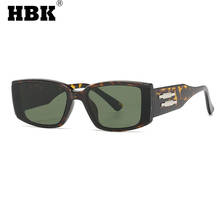 HBK-gafas de sol cuadradas a la moda para hombre y mujer, lentes rectangulares pequeñas, de diseñador de marca de lujo, para conducir en el exterior, UV400 2024 - compra barato