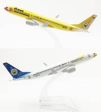 16CM 1/400 Boeing B737 model Aircraft THAILAND NOK AirBird SCALE Alloy airplane toy With landing gear base kid Plane giftDisplay 2024 - buy cheap