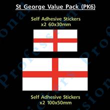 Calcomanías adhesivas con bandera de St George Inglaterra, divertidas, paquete de valor Pegatinas de vinilo para coche, furgoneta, camión, motocicleta, GB 2024 - compra barato