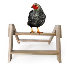 Soporte de madera para perca de pollo, trípode hecho a mano, para gallinas, aves grandes, loros 2024 - compra barato