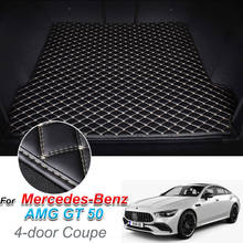 Leather Car Trunk Mat For Mercedes Benz AMG GT 50 2019 4-door Coupe Cargo Liner Accessories Interior Boot 2024 - buy cheap
