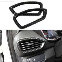 Car ABS Chrome Air Conditioning Vent Outlet Left Right Decoration Frame Cover Trim For Hyundai Santa Fe 2019 2021 2020 2024 - buy cheap