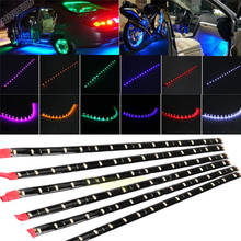 DC 12V Do Motor à prova d' água LED SMD Strip Underbody Luzes Luz Faixa Decorativa Para Carro Motocicleta Decorativo Bonito Macio 2024 - compre barato