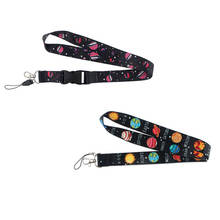 J1574 Cartoon Space Lanyard Keys Phone Holder Funny Neck Strap With Student Badge Lanyard Kids Accessory 2024 - buy cheap