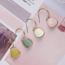 Manxiuni 2020 new ladies earrings fashion Simple earrings pendant acrylic metal earrings women's party dating jewelry 2024 - купить недорого