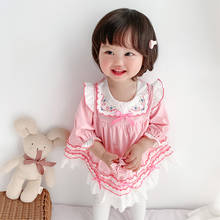 Baby Girls Lace Dress Clothes For Newborns Infant Fashion 2021 Long Sleeve Bodysuit Romper Costume Kids Children Outfit Onesie 2024 - buy cheap