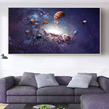 Póster de astronauta, imágenes de pared de la tierra, Luna, sala de estar nave espacial para, decoración de habitación de bebé para niños, pinturas en lienzo, impresiones artísticas de pared 2024 - compra barato