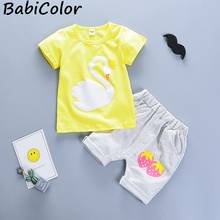 baby boys clothing sets summer newborn baby cotton t-shirt+short pants 2pcs tracksuits for bebe boys infant sports suit 2024 - buy cheap