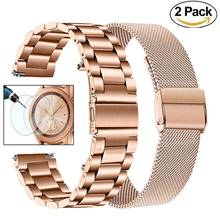 for Samsung Galaxy Watch 3 41mm band 20mm 22mm Solid Stainless Steel Wristbands Mesh Metal Bracelet for Galaxy Watch3 45mm Strap 2024 - buy cheap