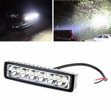 QIPO 6 inch 18W Offroad DRL LED Work Light Motorcycle Flood Spot light 12V 24V Daytime Running Light For Jeep 4x4 ATV 4WD SUV 2024 - buy cheap