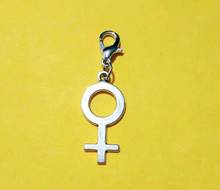 Female Symbol Pendant Charms Feminist Symbol Charms With Lobster Clasp For Jewelry Making DIY 30pcs 2024 - buy cheap