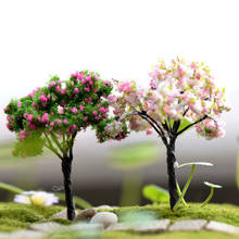 Decorações de jardim de bonsai em resina artesanato de paisagem em miniatura acessórios de terrário mini árvore de fada jardim 2024 - compre barato