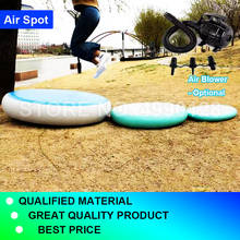 Free shipping Inflatable Airspot Gymnastics Airtrack Air Track Air Spot Tumbling Mat Round Mat for Gym, Tumbling and Training 2024 - buy cheap