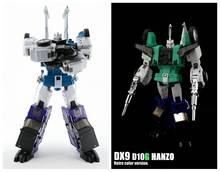 Figura de acción de gran tamaño de 27CM, modelo de Robot de juguete, transformación DX9 D10G MFT27D MFT27G G1 MP nivel SIXSHOT, bestia de seis caras azul, verde 2024 - compra barato